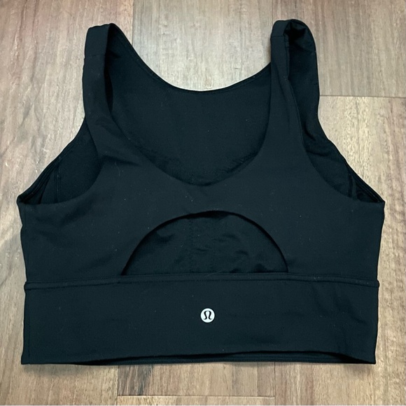 Lululemon Stronger As One Long Line Bra *Medium Support, C/D Cup, Black - Picture 4 of 5